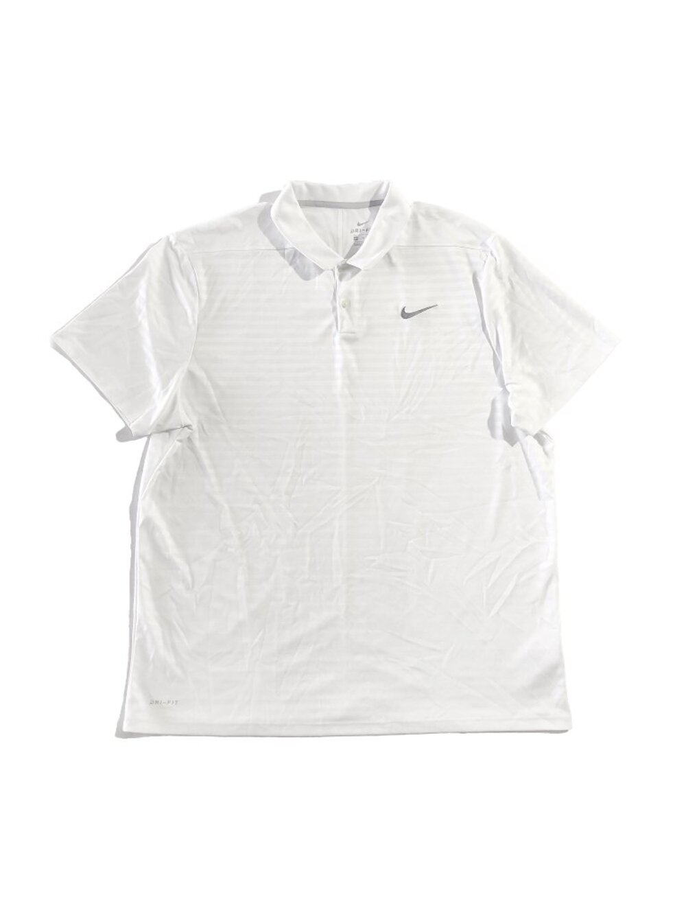 Nike Golf Dri-Fit Polo Shirt Mens Size 2XL White Collared Short Sleeve